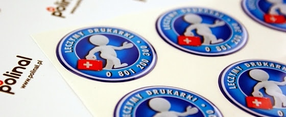 Cennik produkcji naklejek serwisowych 3D.